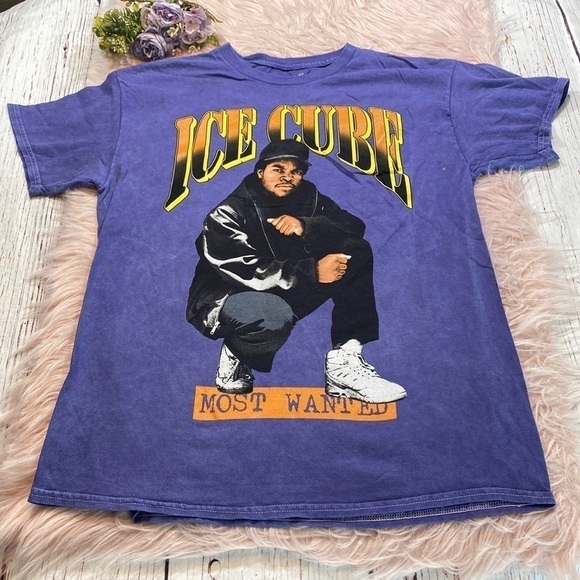 NWOT Ice Cube Most Wanted Purple Tee sz L - Picture 1 of 10